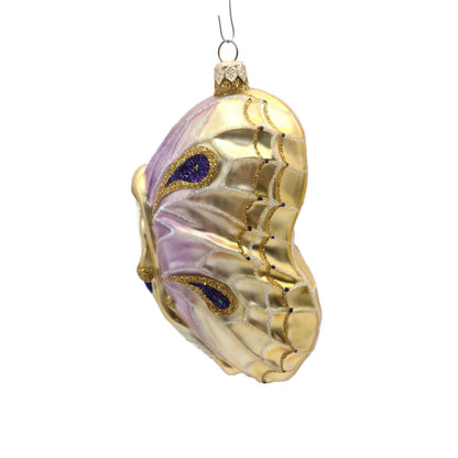 Patricia Breen Papillion Noël Lavender Shades Butterfly Santa Christmas Ornament
