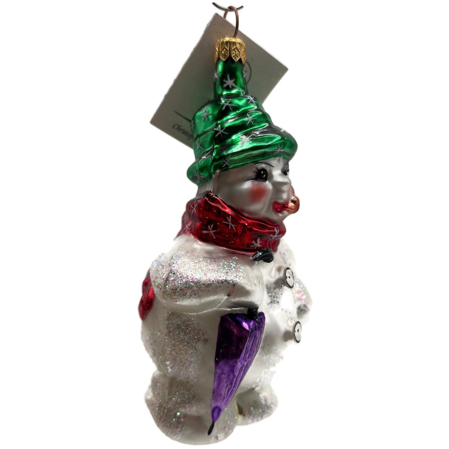 Christopher Radko Frosty Weather Snowman Winter Christmas Tree Ornament 96-SP-14