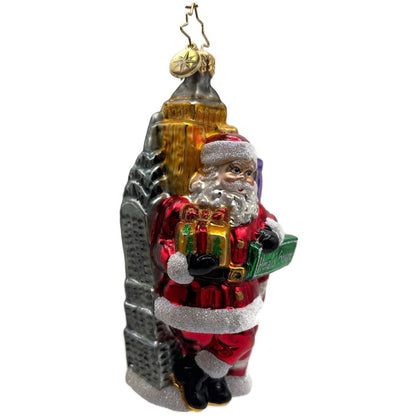 Christopher Radko Herald Square Santa Claus Glass Christmas Ornament 3012918