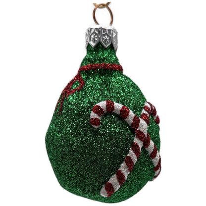 Patricia Breen Peppermint Sack Green Candy Canes Christmas Ornament Milaeger's