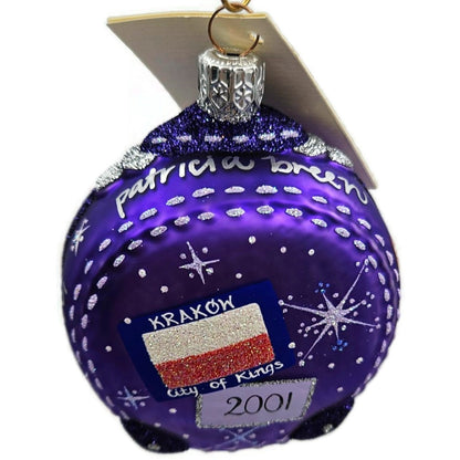 Patricia Breen Journey With Me Purple Portland Signed Christmas Ornament 2113