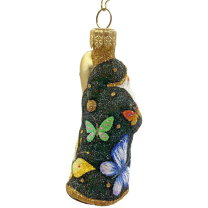 Patricia Breen Miniature Santa for Vera Black Butterfly Spring Decor Ornament