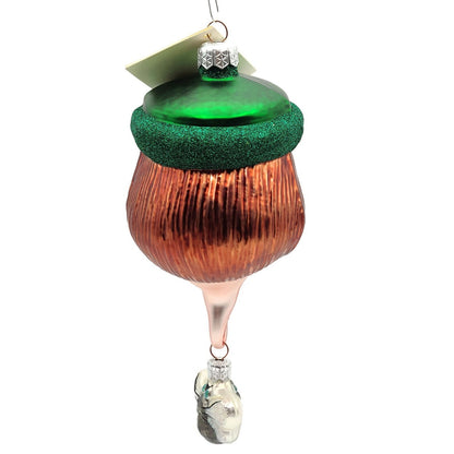 Patricia Breen I Don't Know Why Green Hat Fly 2 Part Christmas Tree Ornament