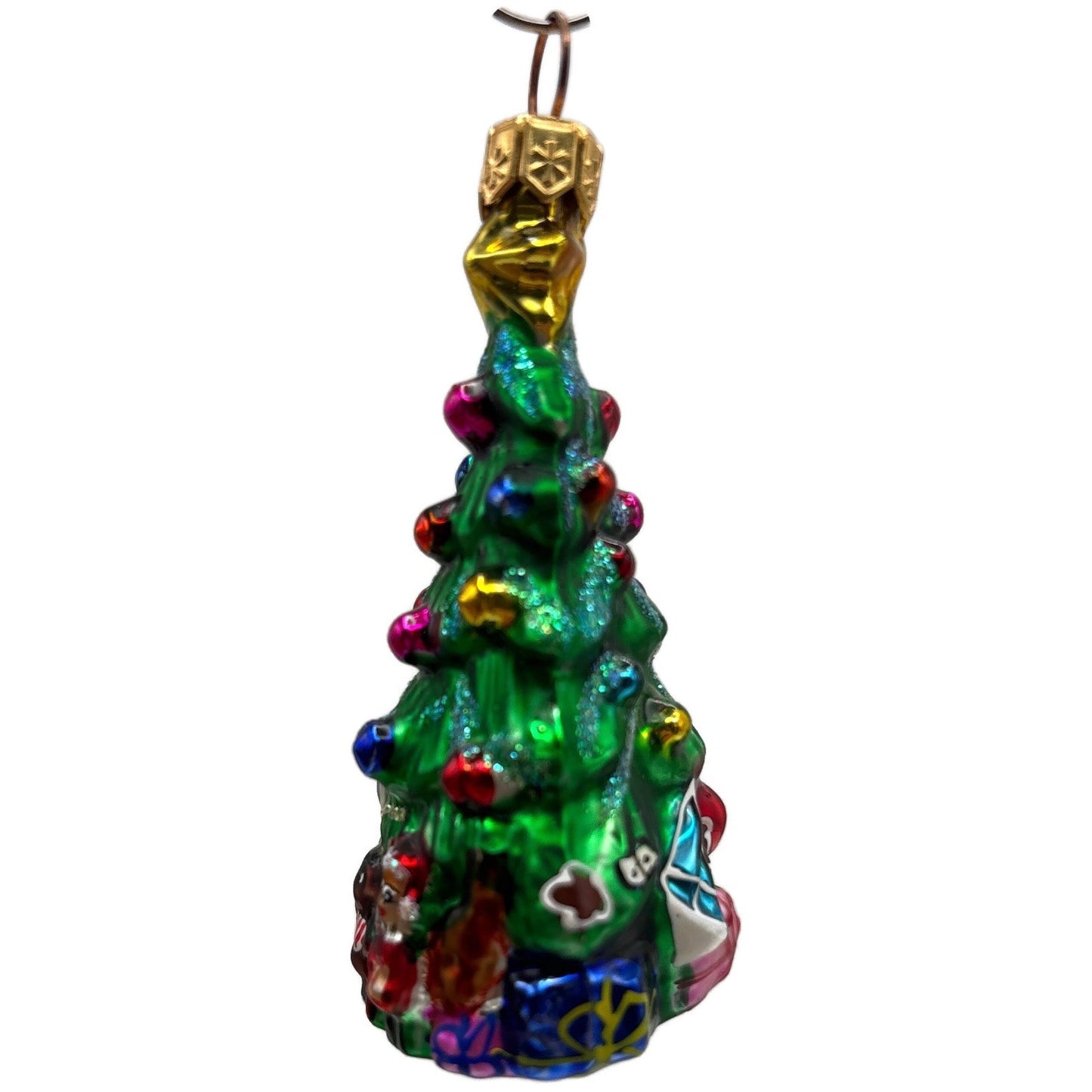 Christopher Radko Spruced Up Spruce Little Gems Holiday Glass Ornament 97-152-0