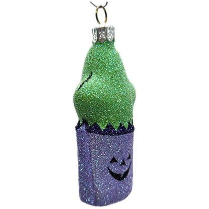 Patricia Breen Treat Seeker Violet Bag Green Ghost Lavender Halloween Ornament
