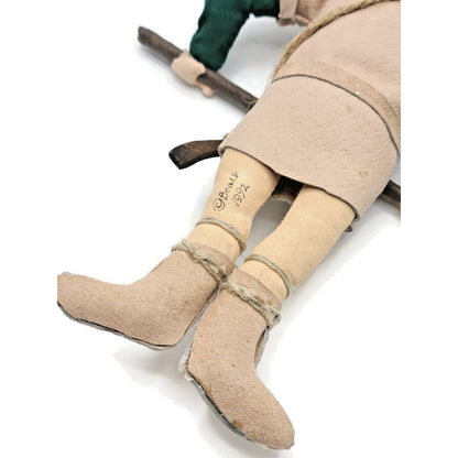 Gladys Boalt Little John Robin Hood Handmade Fabric Christmas Tree Ornament