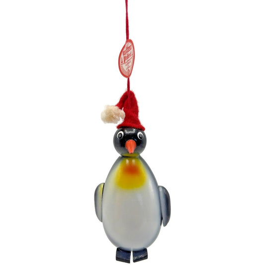Steinbach Penguin Black Handmade Wooden German Animal Christmas Tree Ornament