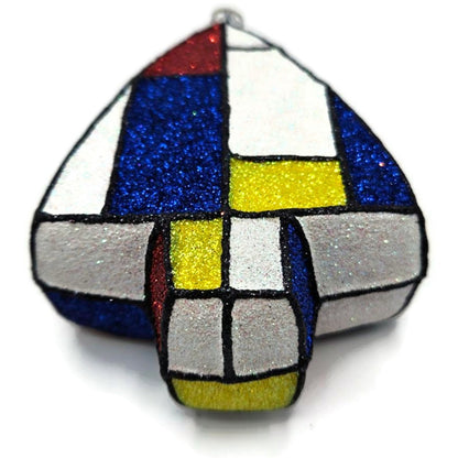 Patricia Breen Mondrian Tree Piet Abstract Art Dutch Artist Christmas Ornament