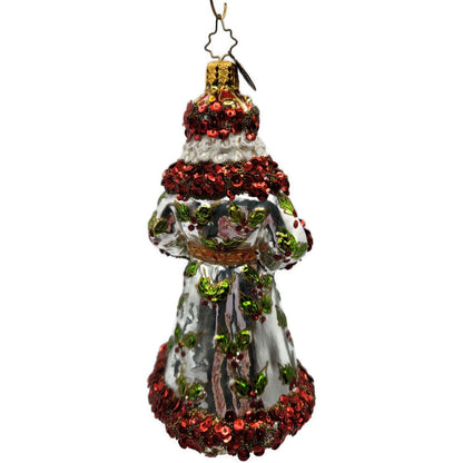 Christopher Radko Luxberry Holiday Sequin Santa Claus Christmas Ornament 1014010