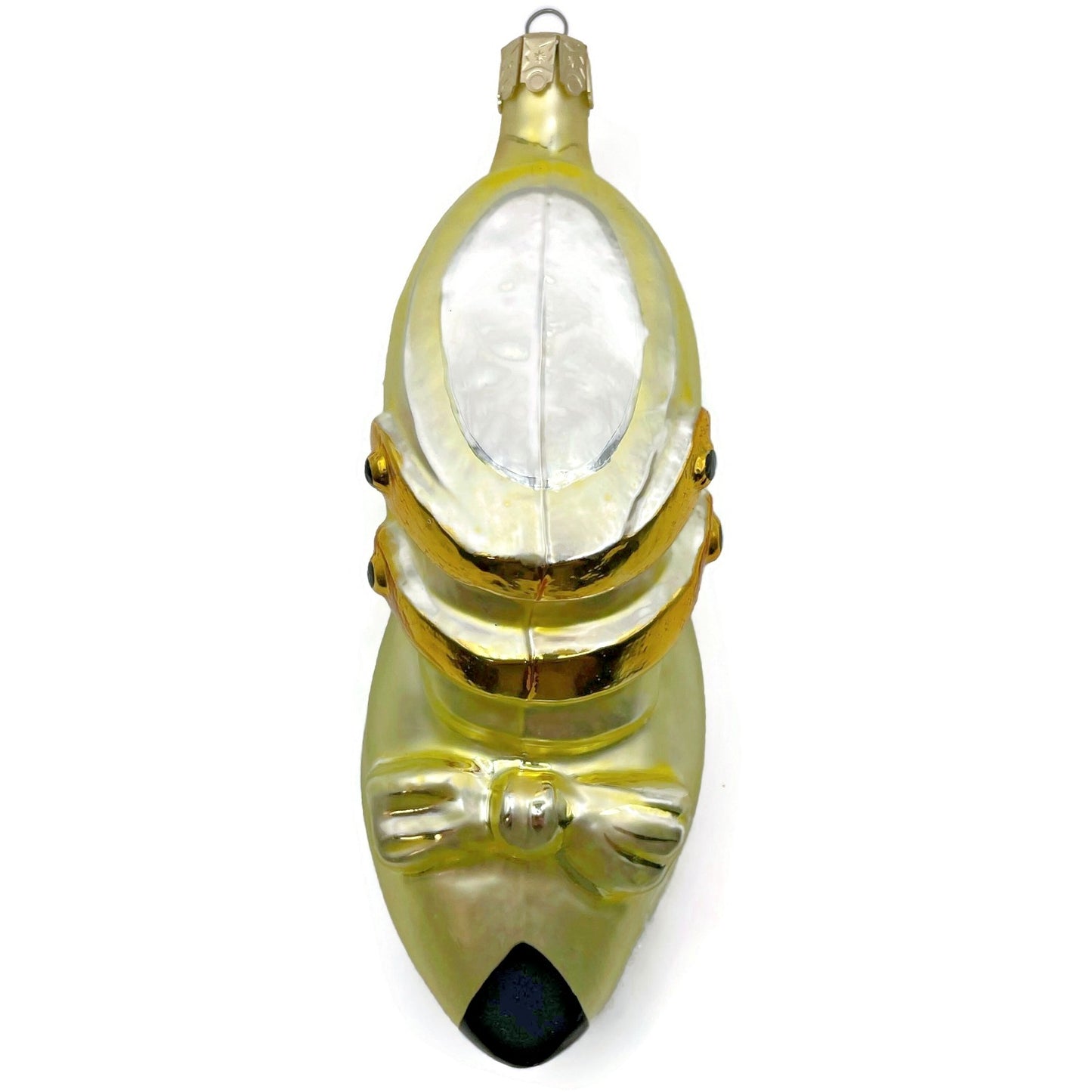 Christopher Radko Dapper Shoe Yellow Holiday Christmas Tree Ornament 91-003-0