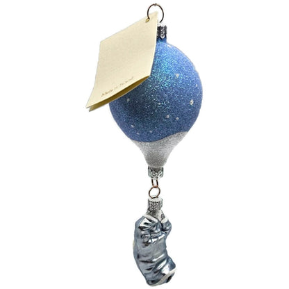 Patricia Breen Into the Blue Santa Claus Snowman Balloon Christmas Tree Ornament
