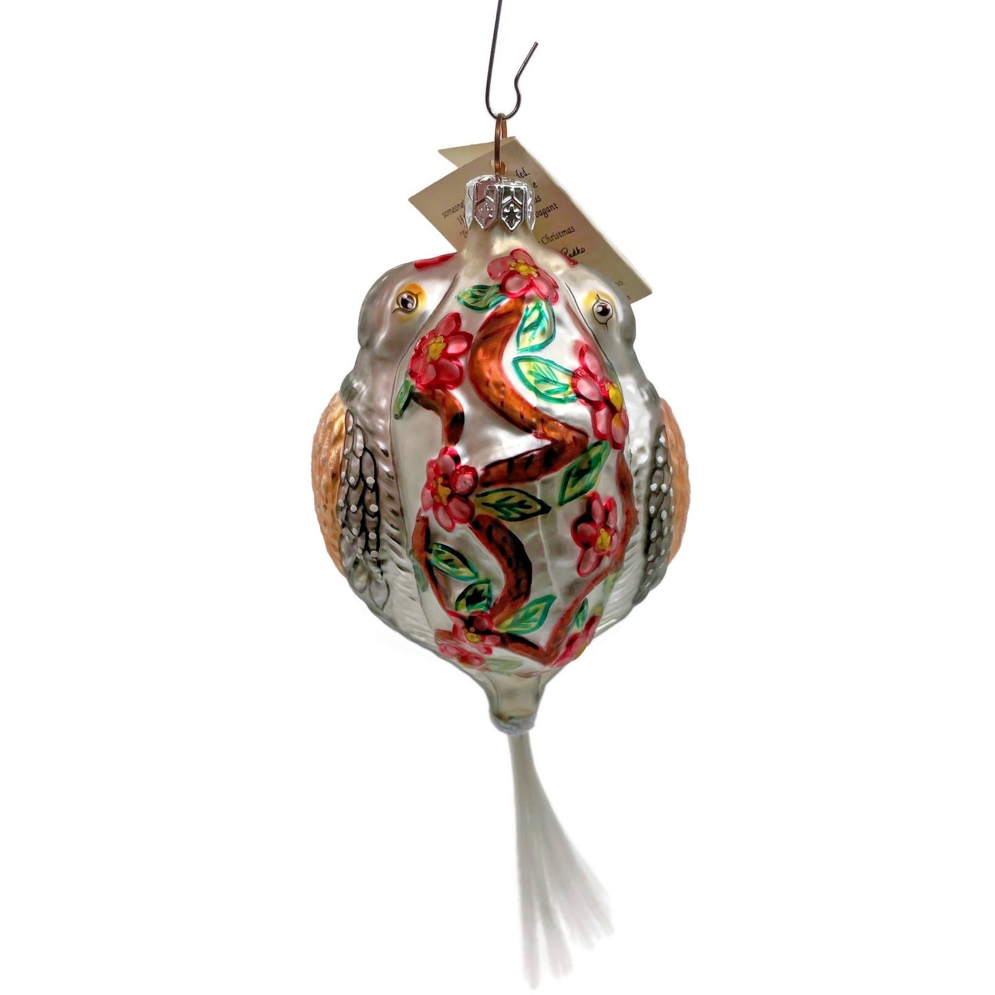 Christopher Radko Ornament Two Turtle Doves 12 Days Of Christmas Tree Decor 5311