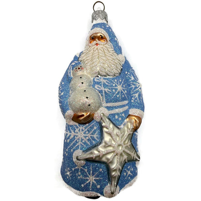 Patricia Breen The Season is Here Santa Snowman Star Snowflakes Ornament 2345