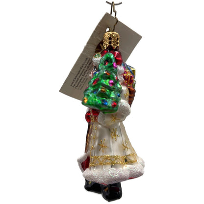Christopher Radko Satin Winter Nick Little Gems Christmas Tree Ornament 1011242
