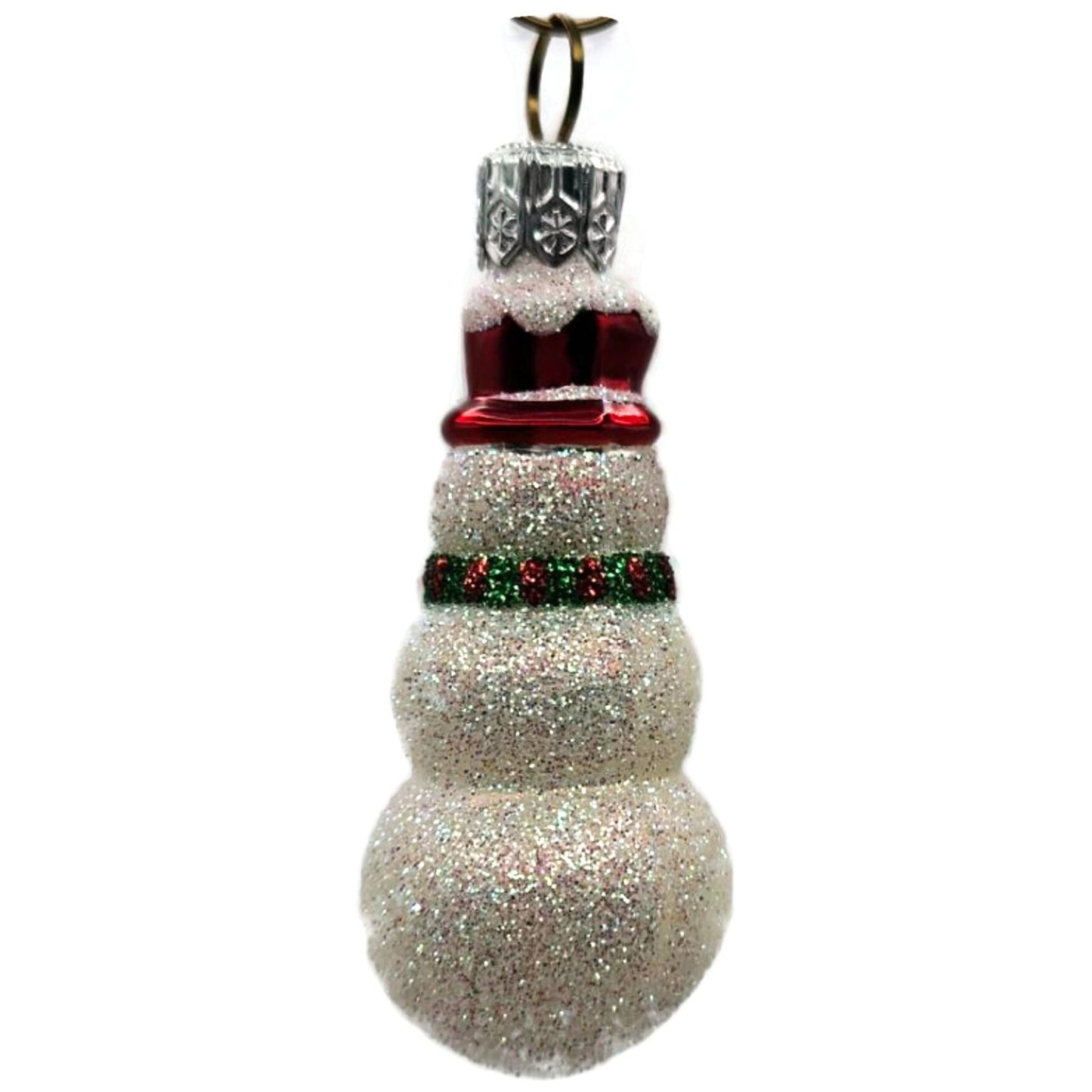 Patricia Breen The Littlest Snowman Stripe Scarf Red Hat Christmas Ornament 2327