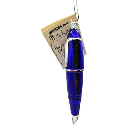 Patricia Breen Prototype Pen Purple Eric Signed Tag One of a Kind Ornament CATZ
