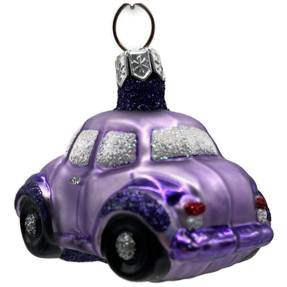 Patricia Breen Purple Car OOAK CO Christmas Ornament CATZ 9900CO