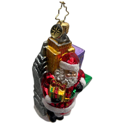 Christopher Radko Herald Square Santa Claus Glass Christmas Ornament 3012918