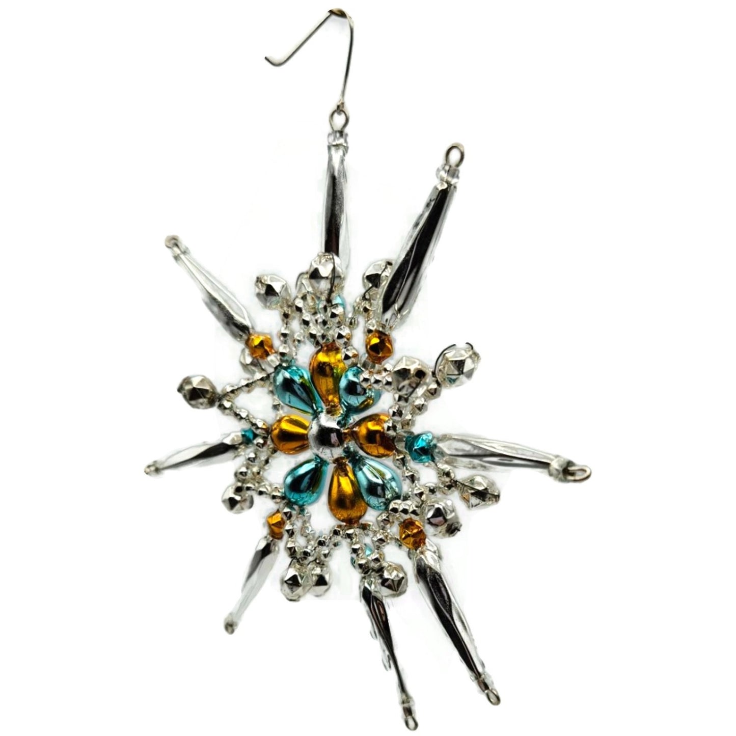 Heartfully Yours Radko Winkle Stars Beaded Christmas Tree Ornament 1075