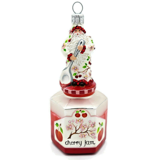 Patricia Breen Loving Spoonful Cherry Jam Santa Spring Free Standing Ornament