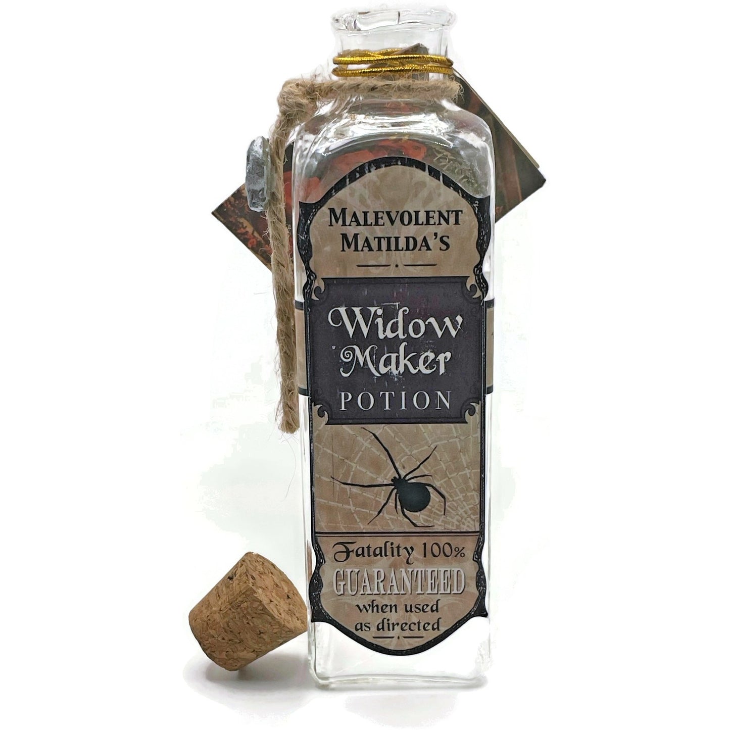 Bethany Lowe Designs Malevolent Matildas Widow Maker Potion Bottle Halloween