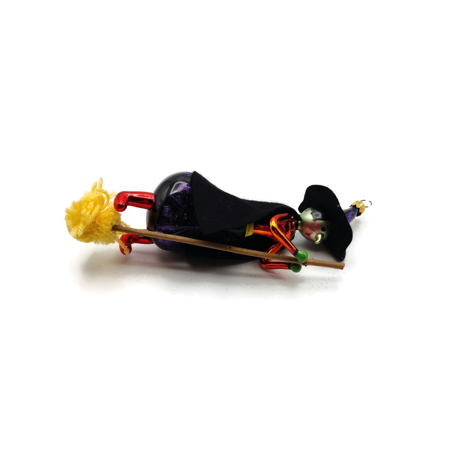Christopher Radko Fly by Night Witch Italian Halloween Tree Ornament 97-408-0