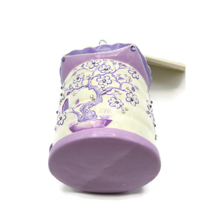 Patricia Breen Zenskep Chinoiserie Violet Beehive Christmas Holiday Ornament