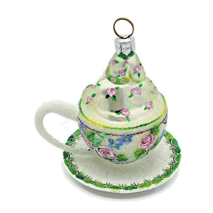 Patricia Breen Tea for Two Floral Rose Spring Holiday Tree Ornament Tea Party