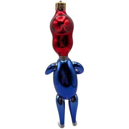 Christopher Radko Pecky Woodpecker Italian Glass Christmas Ornament 95-288-0