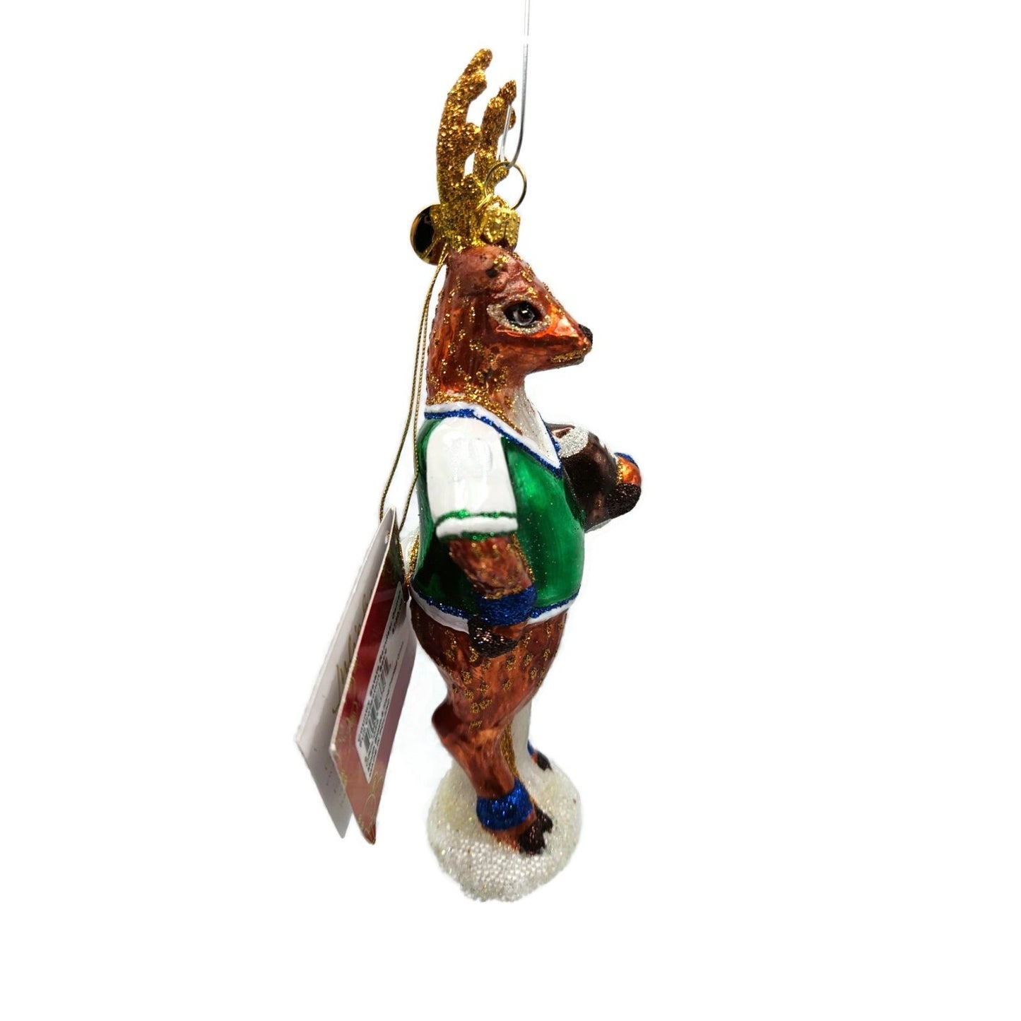 Juliska Country Estate Reindeer Games Blitzen Football Christmas Tree Ornament