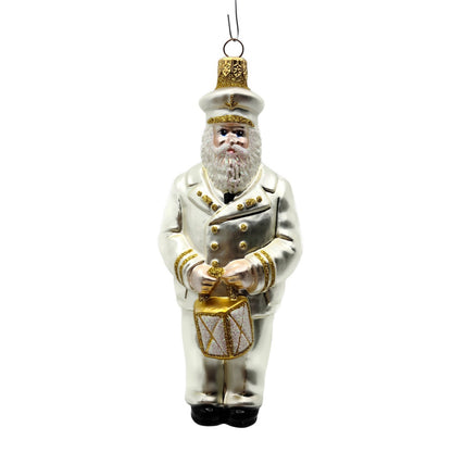Patricia Breen Lighthouse Keeper Santa Claus Pearl Nautical Christmas Ornament