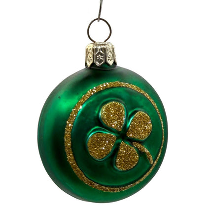 Patricia Breen Clover Medallion Round Shamrock Christmas Ornament 9600WA
