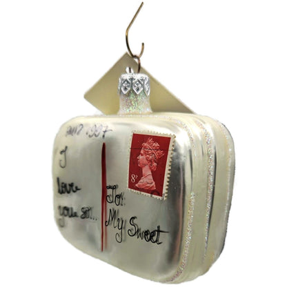 Patricia Breen To My Sweet Pearl Purple Heart Valentines Christmas Tree Ornament