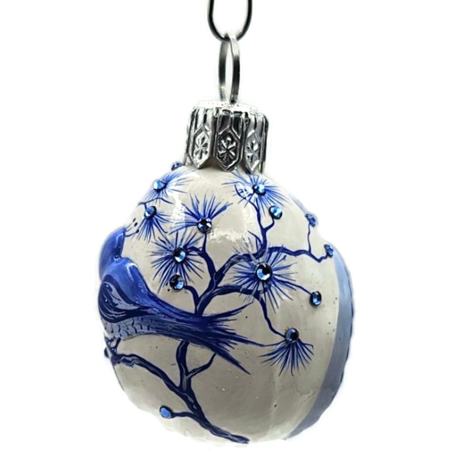 Patricia Breen Springtime Chameleon Blue Bird Spring Christmas Ornament