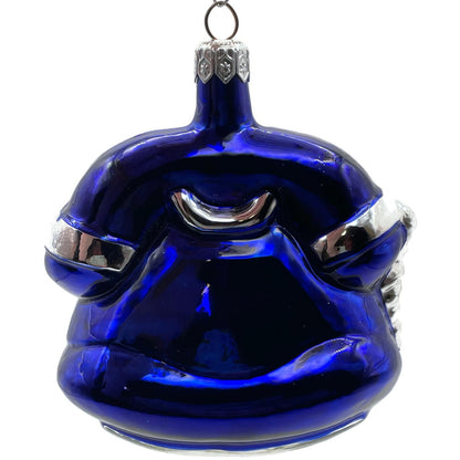 Patricia Breen Fine Phone Cobalt Blue Silver Shiny Christmas Ornament TCS 9439