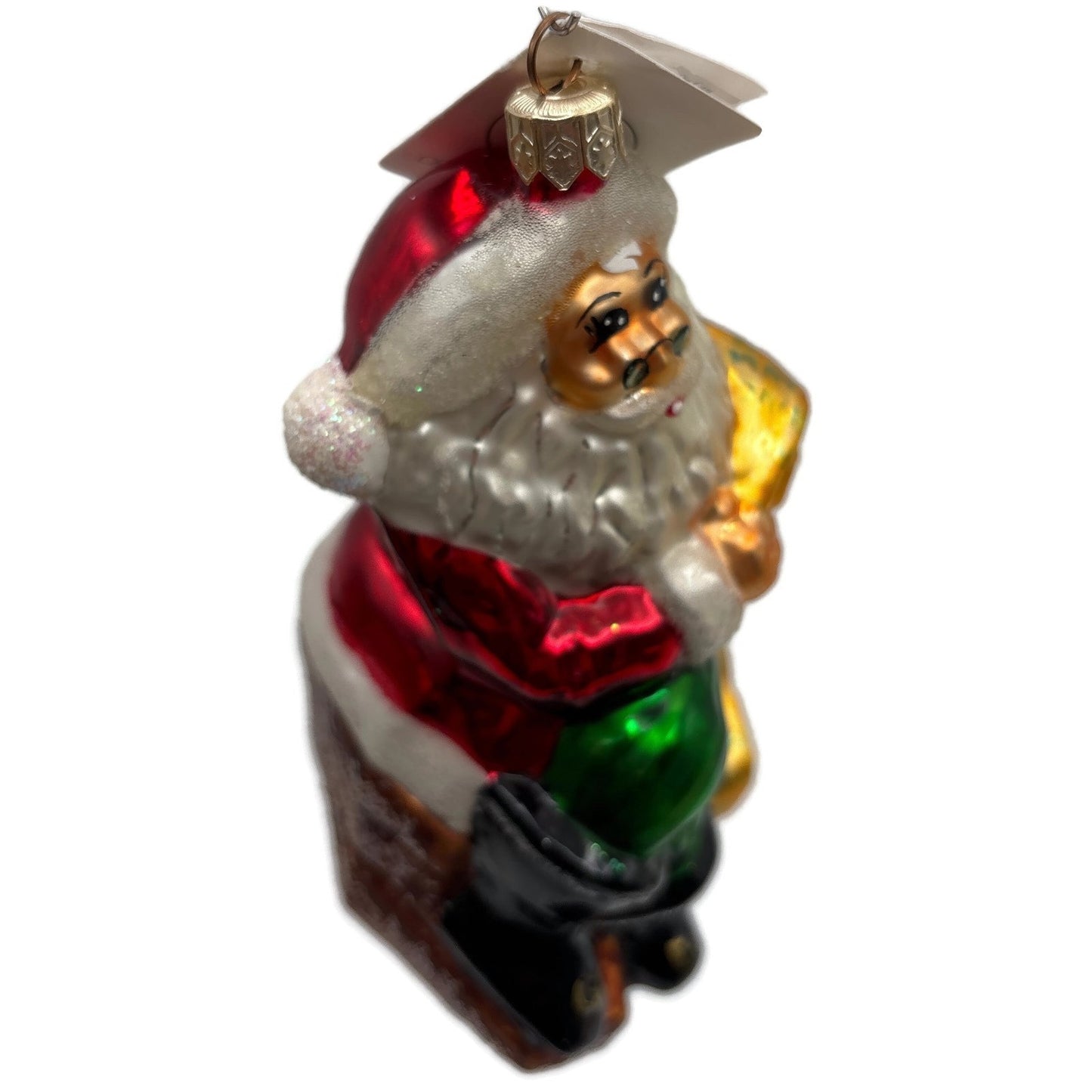 Christopher Radko Making A List Santa Claus Glass Christmas Ornament 97-222-0