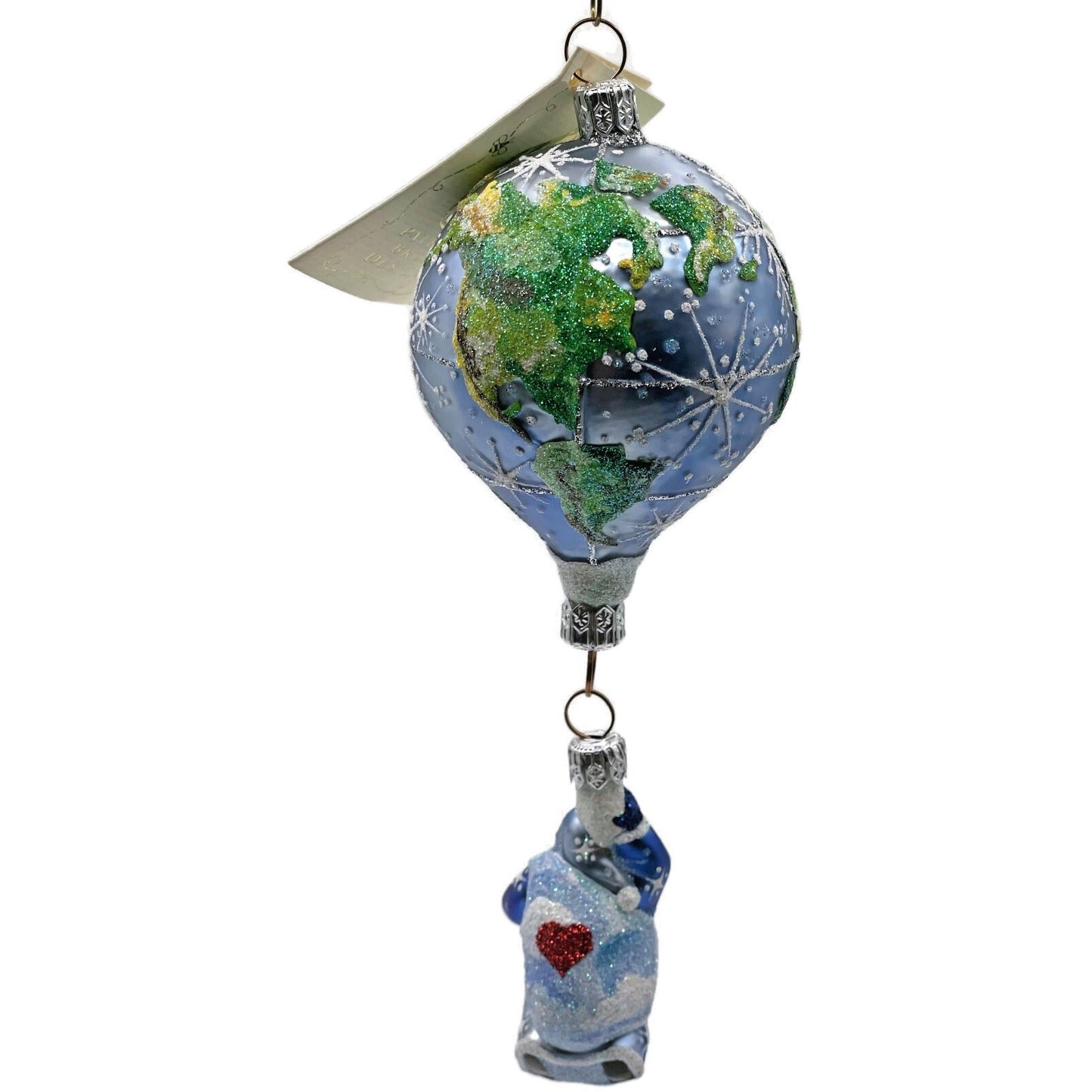 Patricia Breen Ornament As Above So Below Santa Balloon Globe Earth Christmas