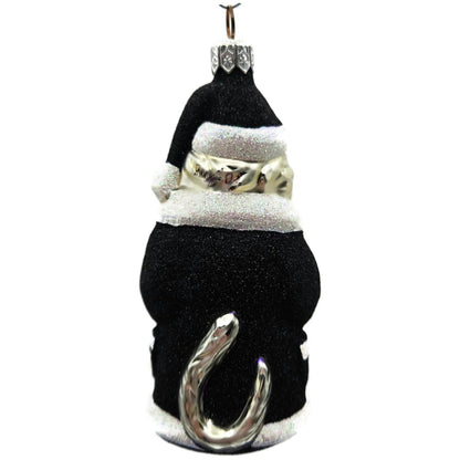 Patricia Breen Kitty Claus Black Purple Present Cat Halloween Ornament CATZ AUC