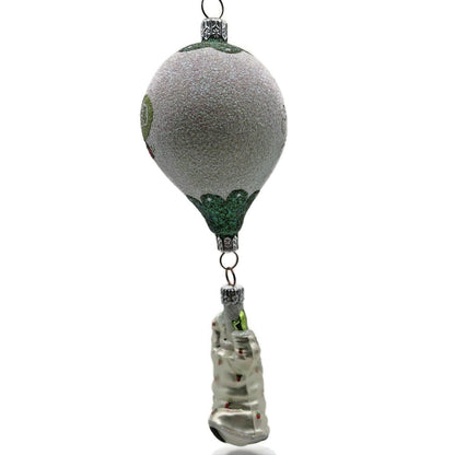 Patricia Breen Into the Blue Santa Claus Strawberry Fruit Christmas Ornament