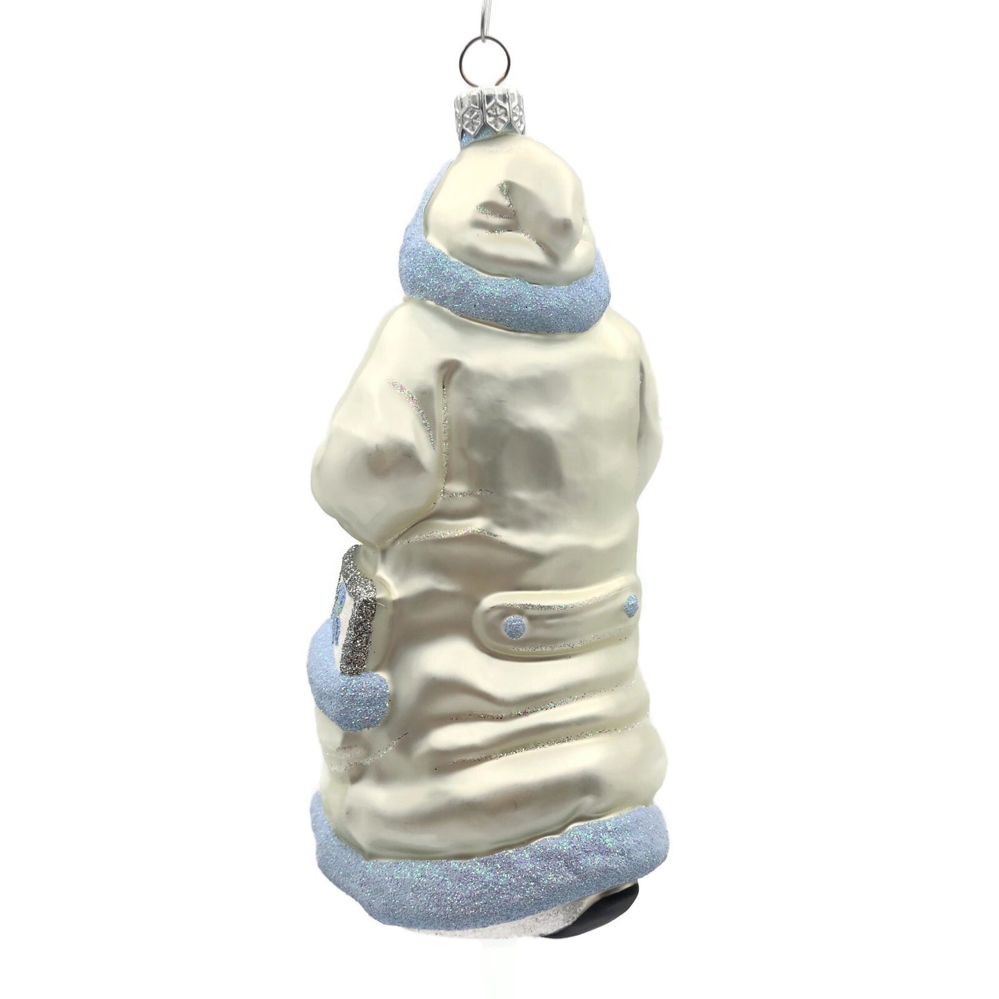Patricia Breen Santa for Kevin Spring Pearl Blue Christmas Holiday Tree Ornament