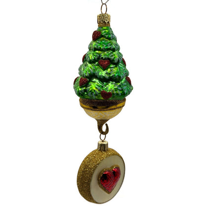 Patricia Breen Five Golden Rings Medallion 12 Days of Christmas Tree Ornament