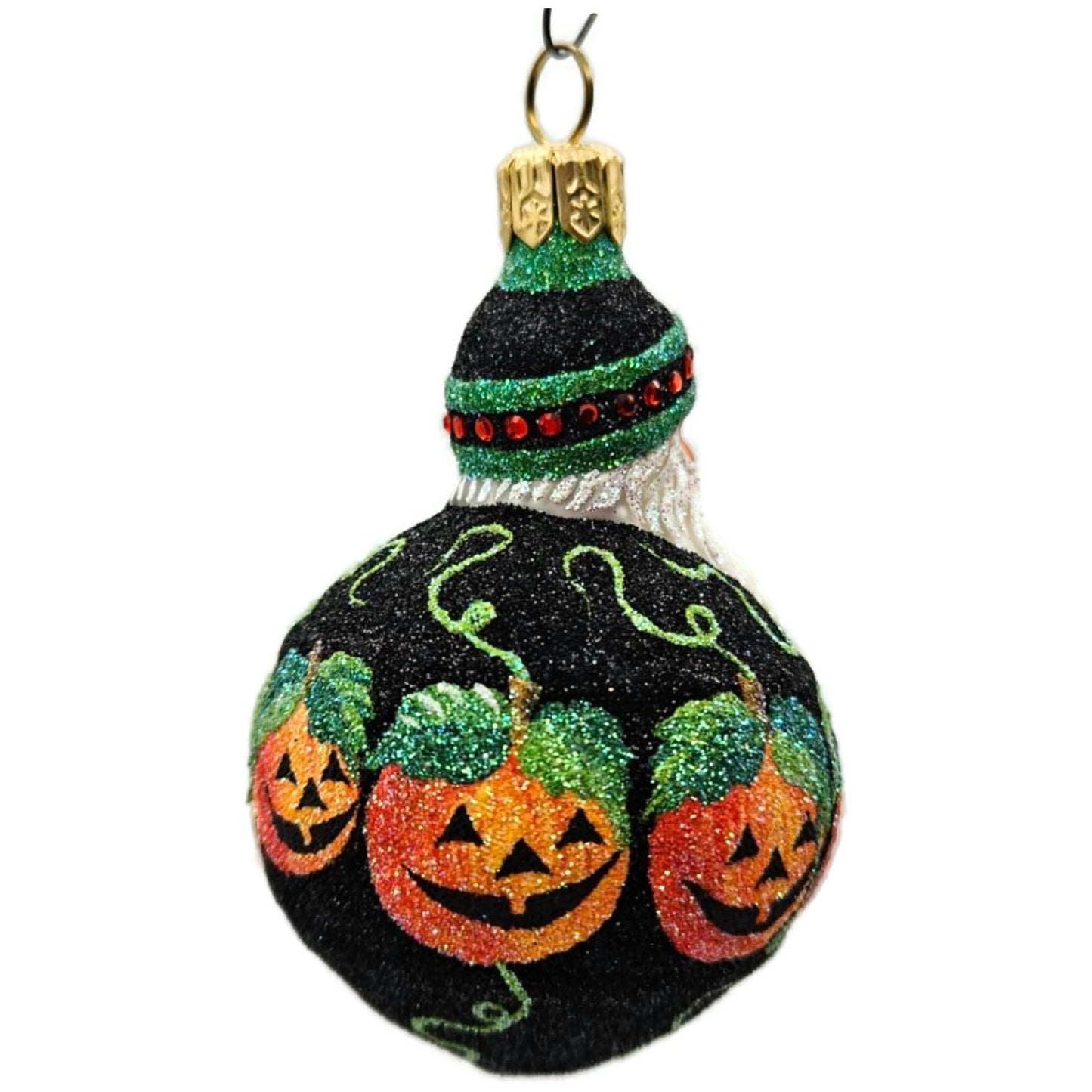 Patricia Breen Mini Hollstrom Santa Jack-o-Lantern Halloween Christmas Ornament