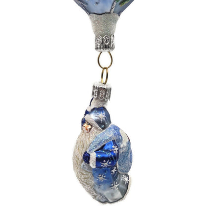 Patricia Breen As Above So Below Santa Balloon Snowflakes Christmas Ornament