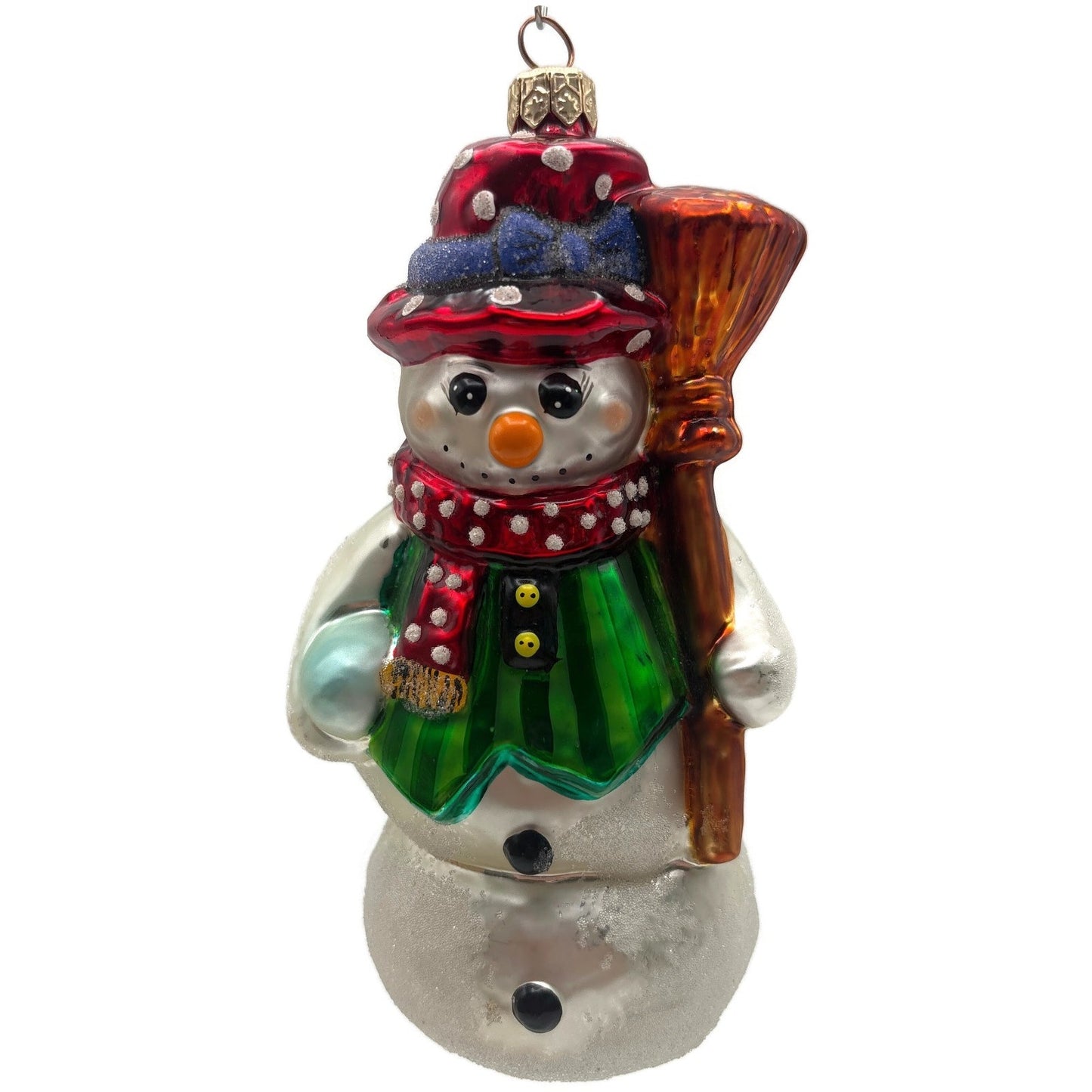 Christopher Radko Dressed to Chill Snowman Christmas Tree Ornament 98-196-0