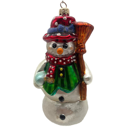 Christopher Radko Dressed to Chill Snowman Christmas Tree Ornament 98-196-0