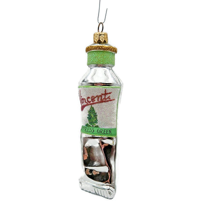 Patricia Breen PB Paints Vincent Cypress Green Single Tree Christmas Ornament