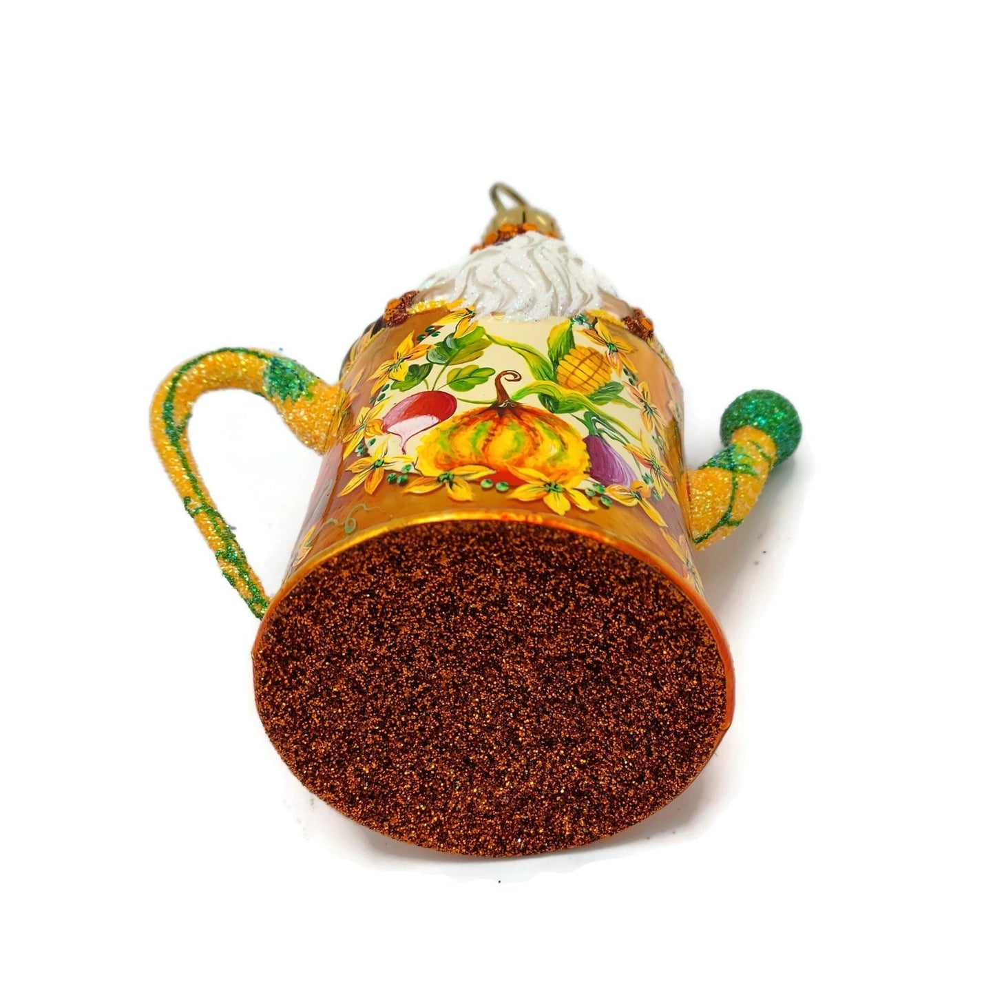 Patricia Breen Elaine's Santa Claus Watering Can Autumnal Jeweled Fall Ornament