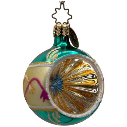 Christopher Radko Fantasia Single Reflector Floral Flare Christmas Tree Ornament