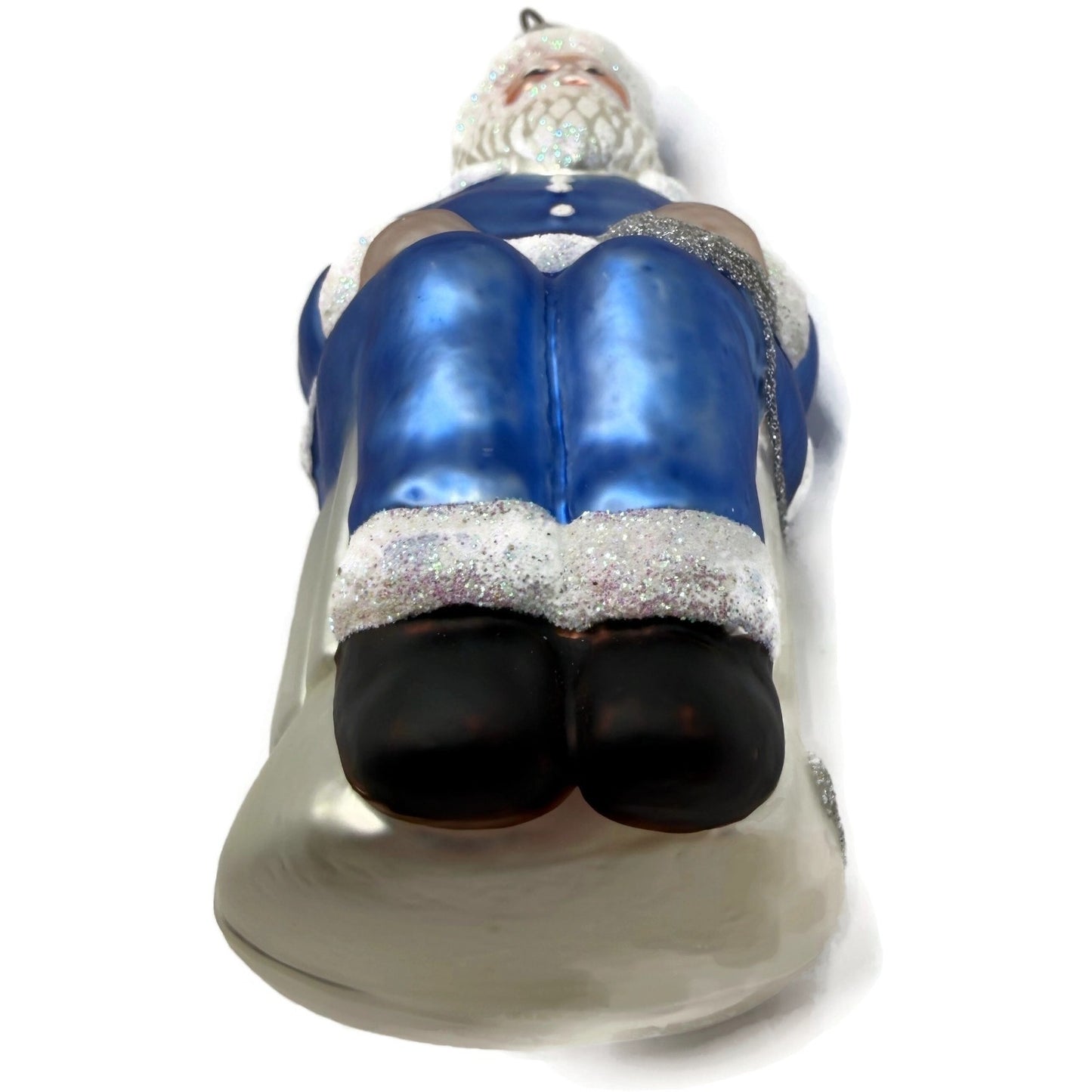 Patricia Breen Cyberspace Santa Sitting On Monitor Christmas Tree Ornament 9711