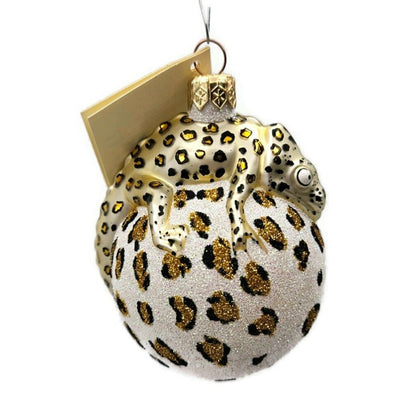 Patricia Breen Chameleon Leopard Animal Prints Christmas Holiday Tree Ornament